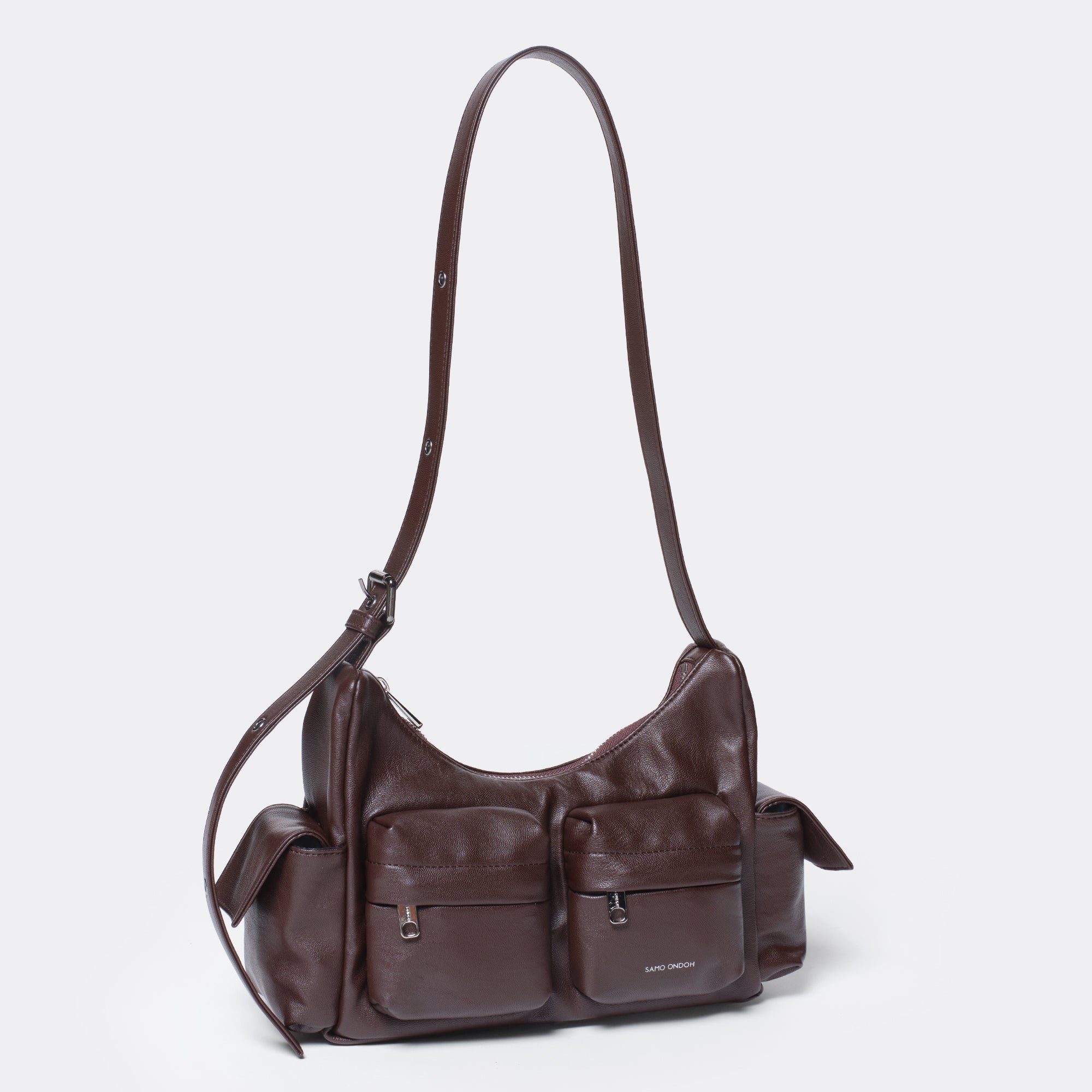 Pocket Mug Bag M Nappa Chocolate