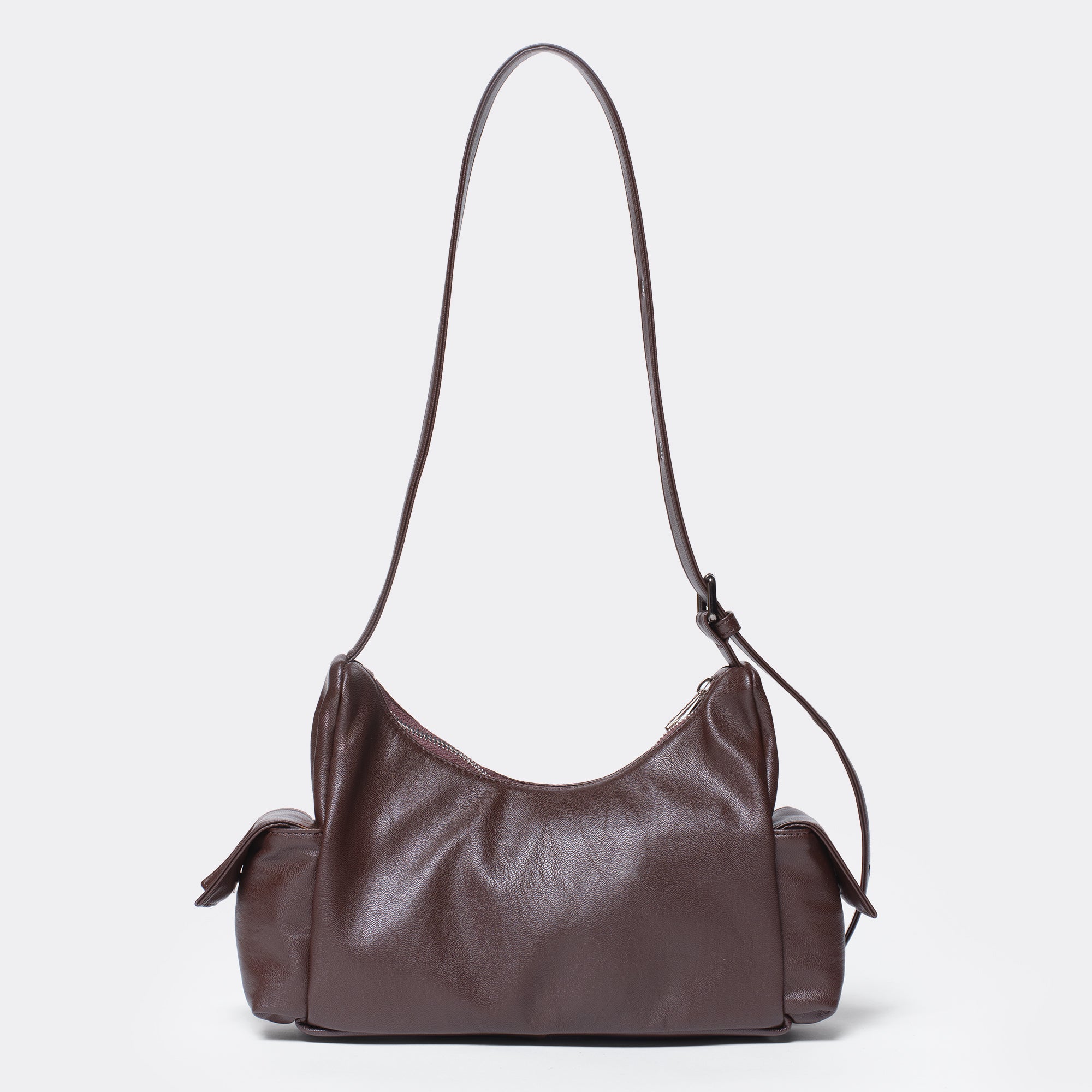 Pocket Mug Bag M Nappa Chocolate