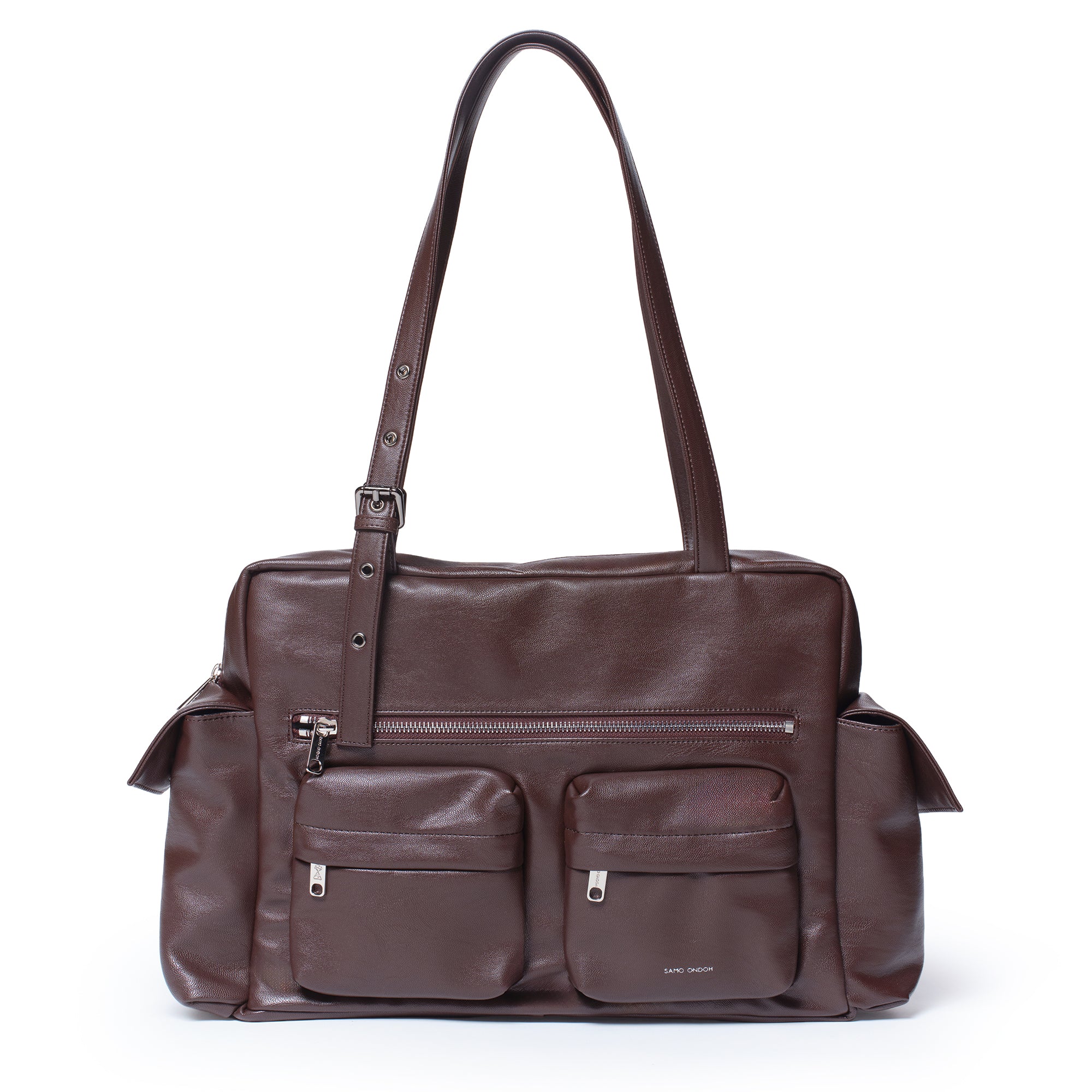 PREORDER Pocket Utility Bag L Nappa Chocolate