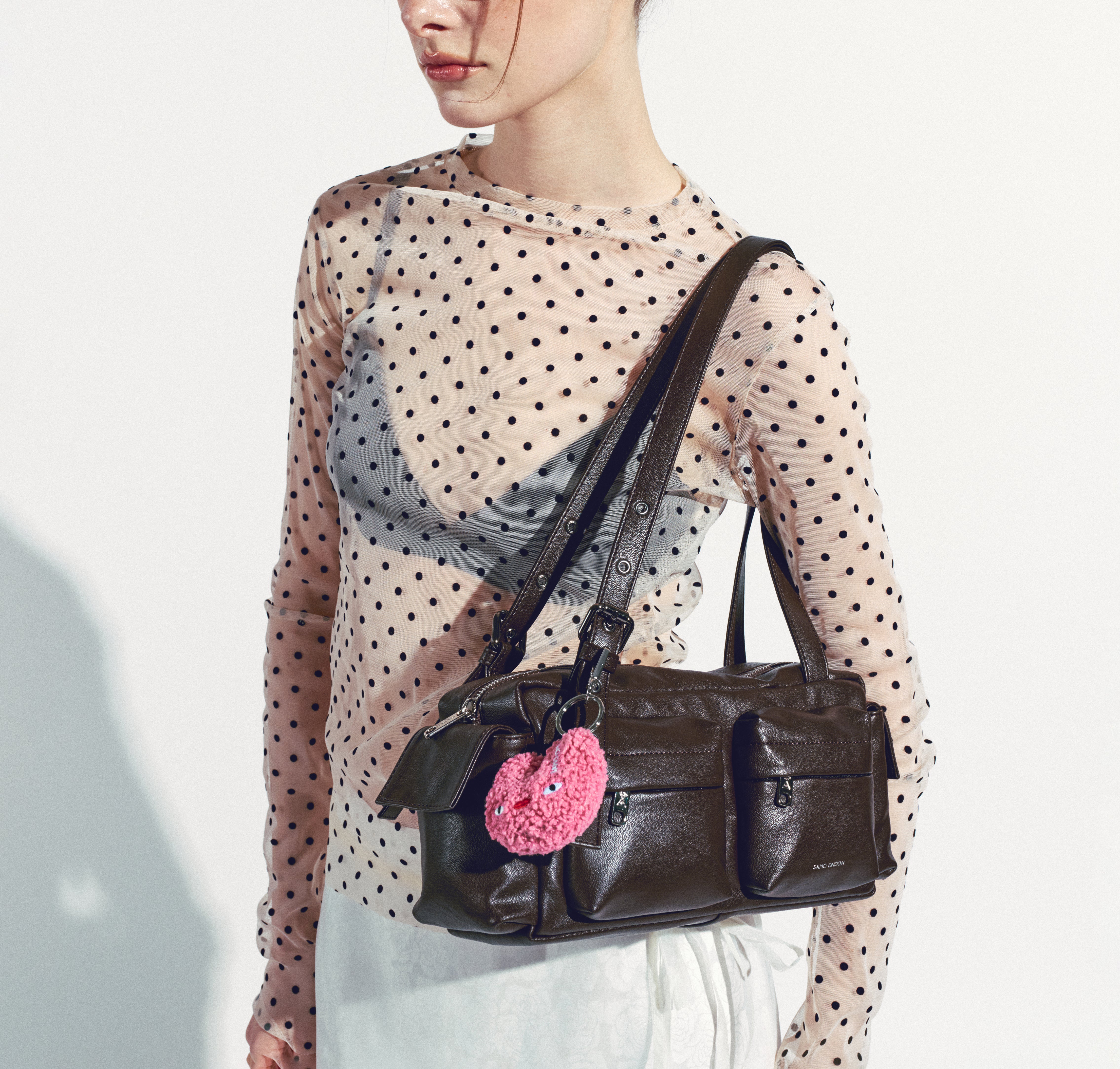 Pocket Utility Bag M Nappa Chocolate