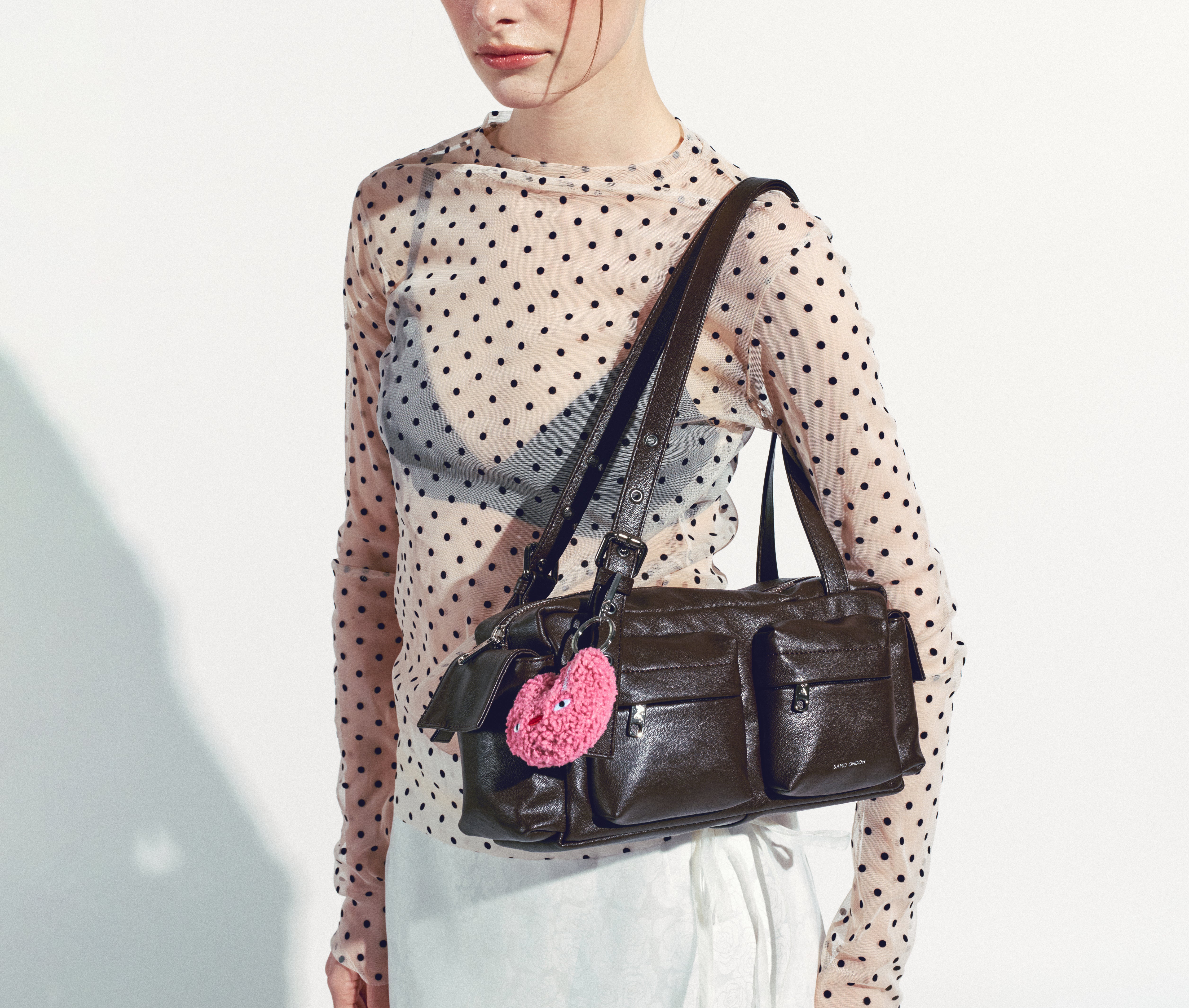 Pocket Utility Bag M Nappa Chocolate