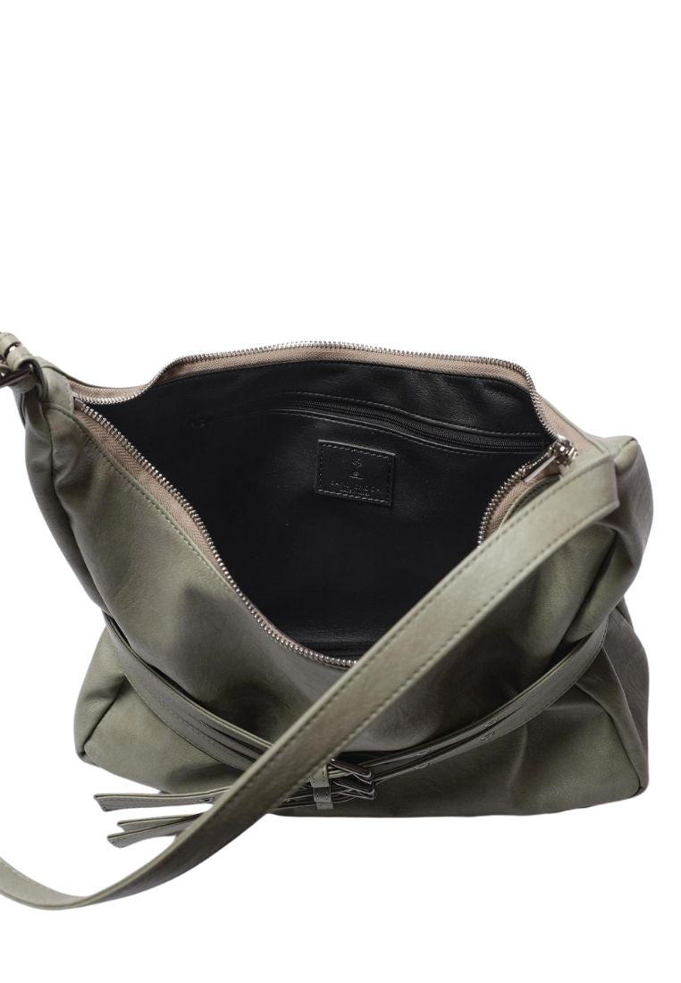 Trio Belt Mug Bag L Brushed Mint Gray