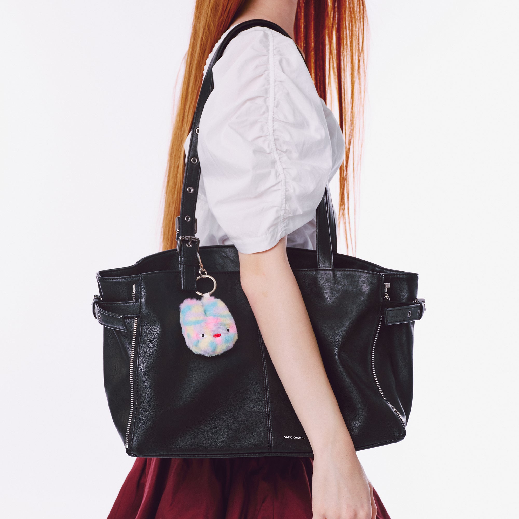 PREORDER Zipper Shopper Bag M Nappa Matte Black