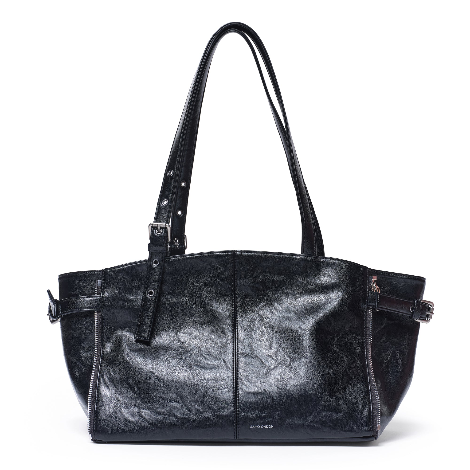 PREORDER Zipper Shopper Bag L Baked Black