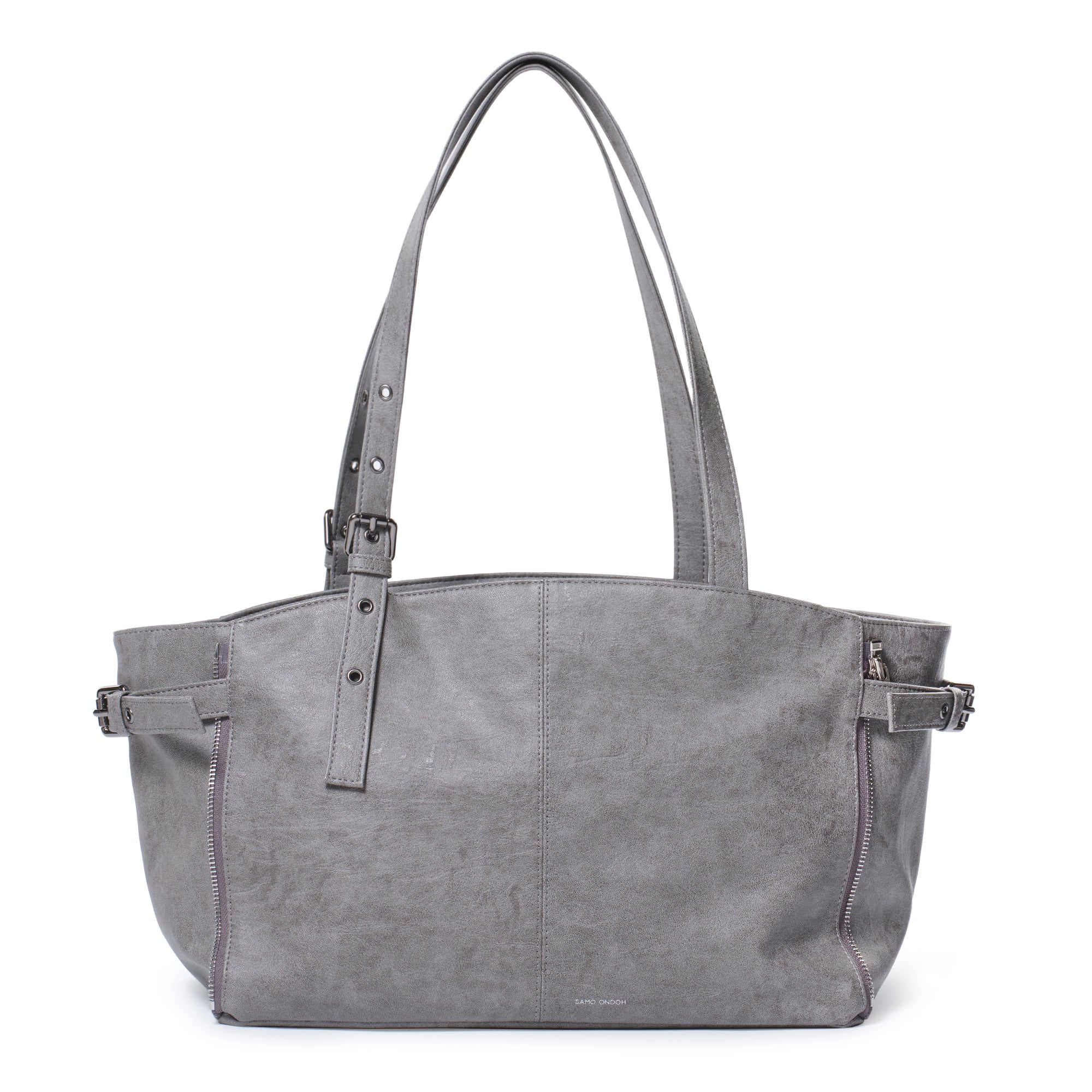 PREORDER Zipper Shopper Bag M Brushed Gray