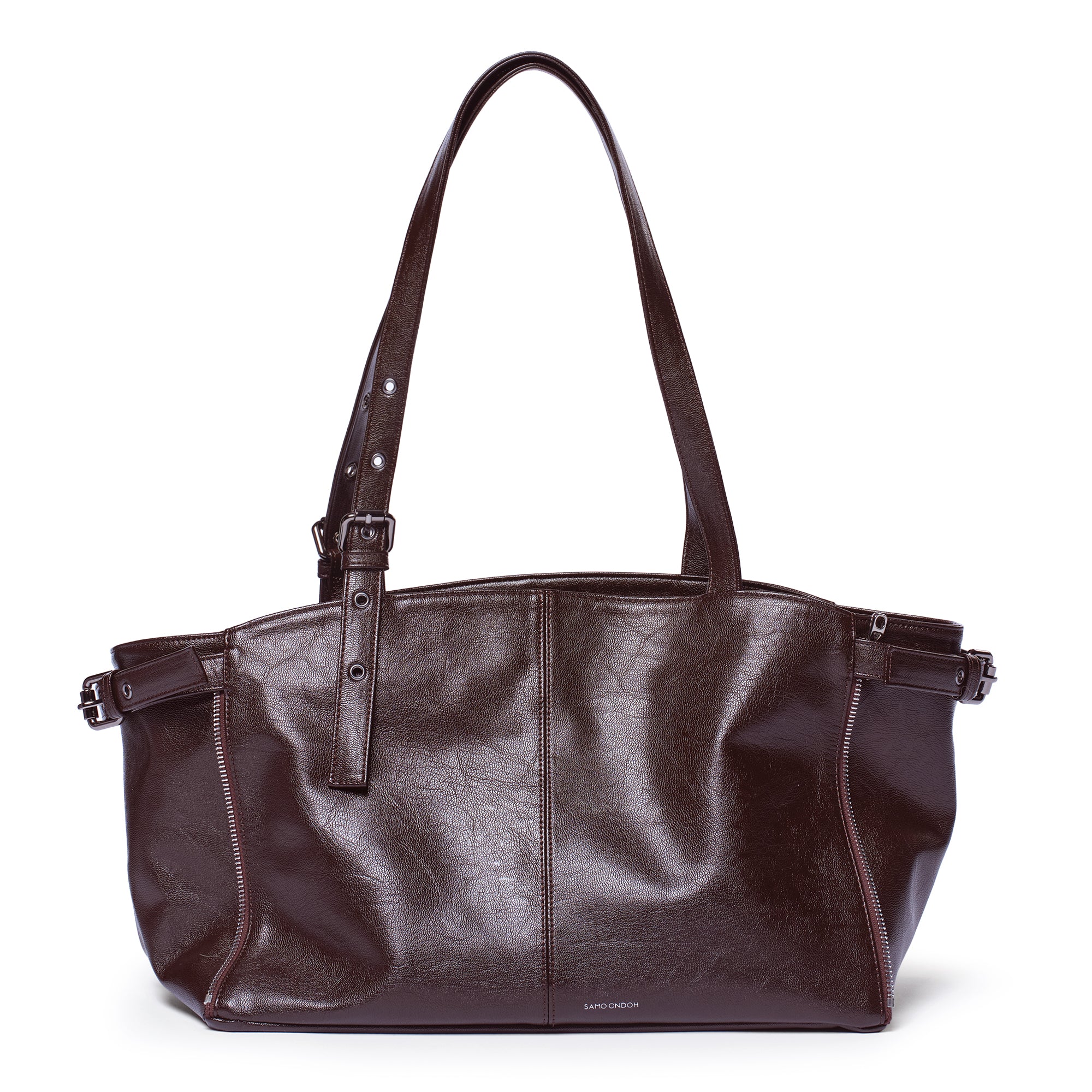 PREORDER Zipper Shopper Bag M Goat Chocolate