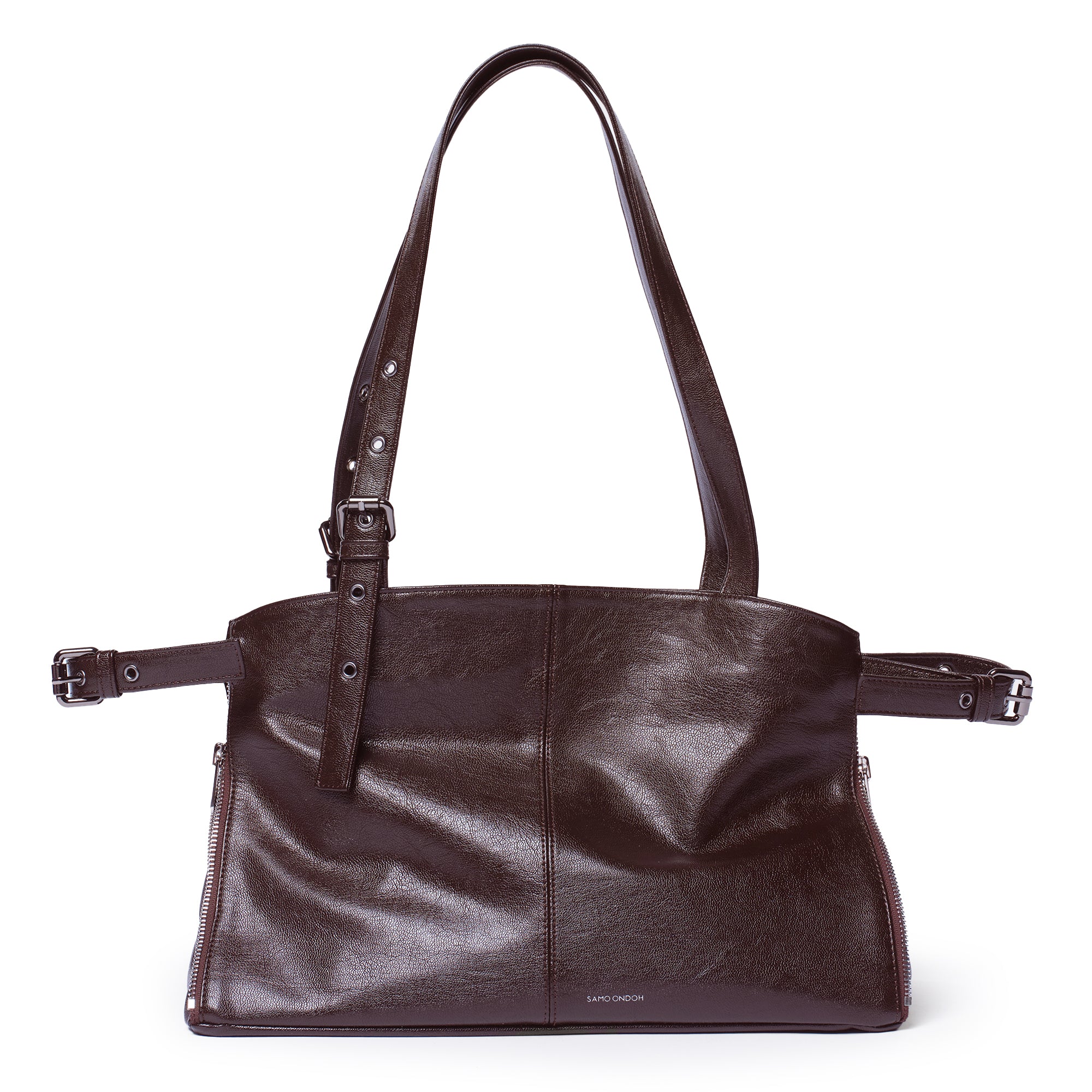 PREORDER Zipper Shopper Bag M Goat Chocolate