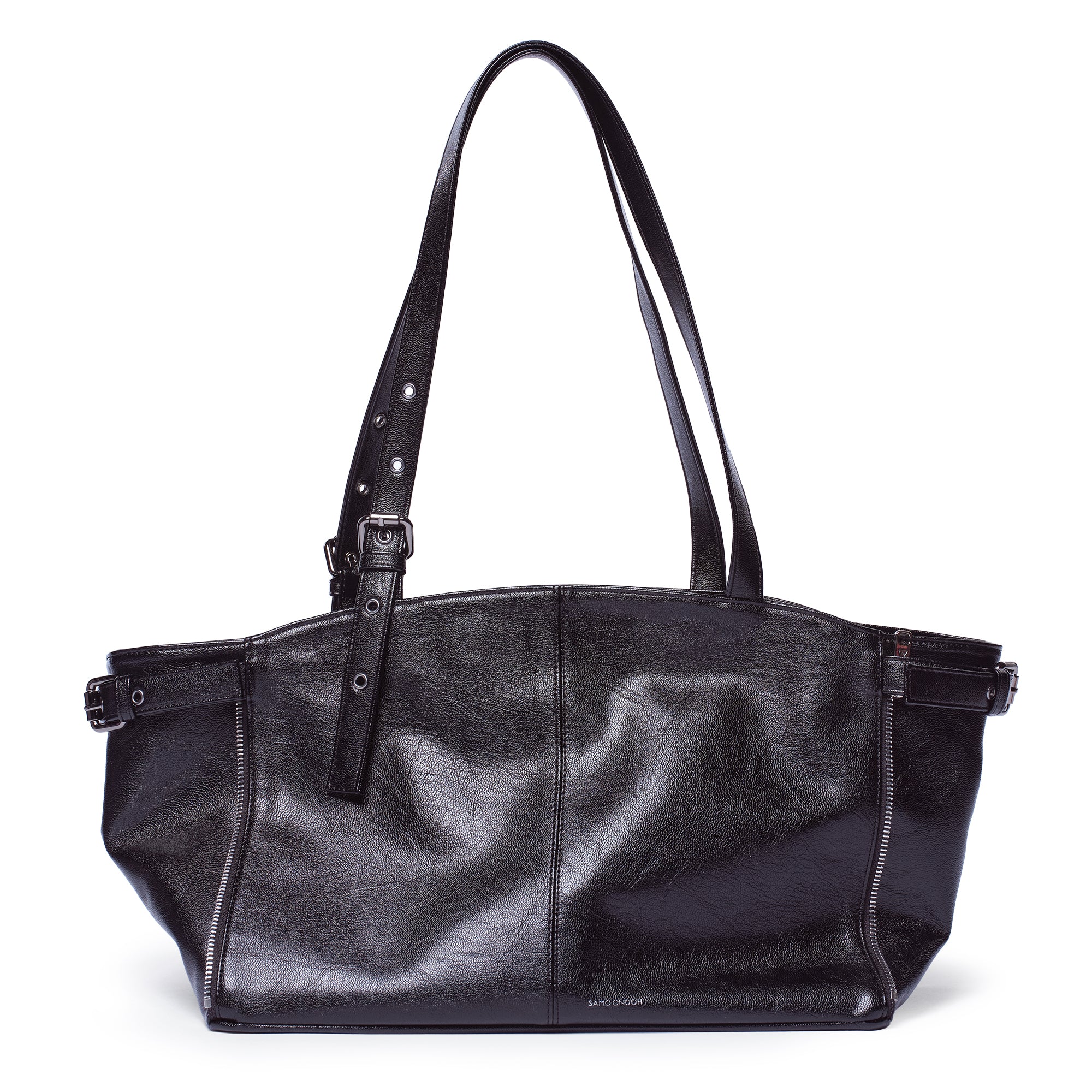 PREORDER Zipper Shopper Bag M Goat Black